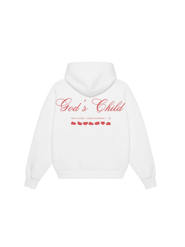 GOD'S CHILD ZIPPED HOODIE IN LILY [UNISEX]