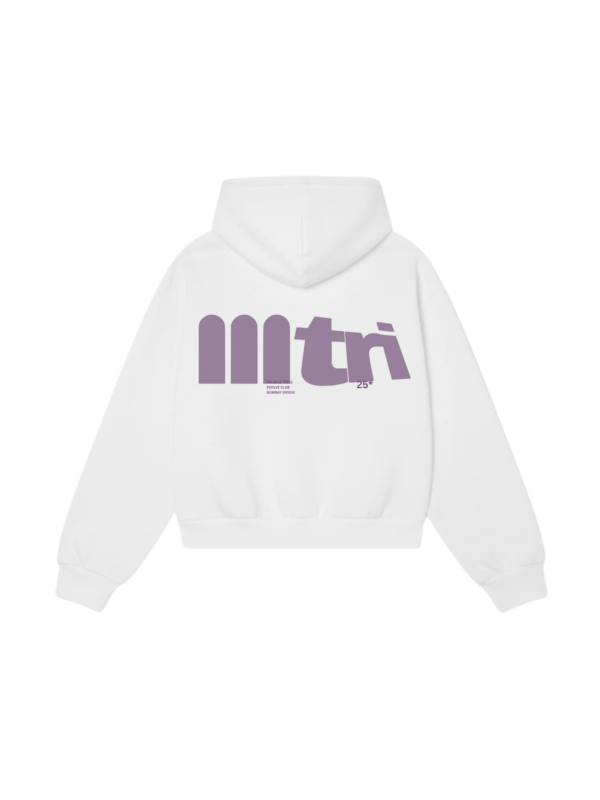 TREES & PALMS HOODIE IN WHITE [UNISEX]