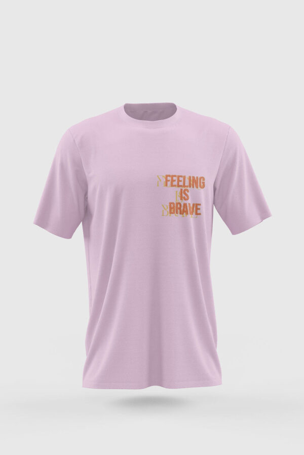 'Feeling is brave' Skinny Top