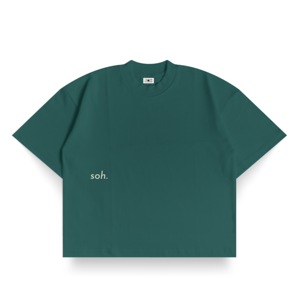 Front Puff Print Box T-shirt - Green